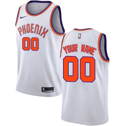 Men & Youth Customized Phoenix Suns Swingman White Nike Association Edition Jersey